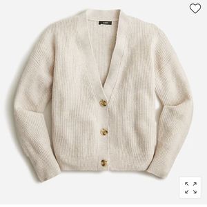J Crew ribbed v neck cardigan sweater